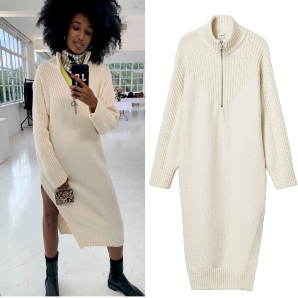 Pringle Of Scotland x H&M Sweater Dress  Limited Collection Size S Off White